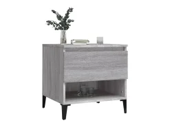 Mesa auxiliar de madera contrachapada gris Sonoma 50x46x50 cm