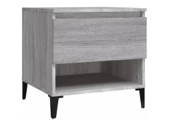 Mesa auxiliar de madera contrachapada gris Sonoma 50x46x50 cm