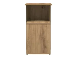 Mesa auxiliar de madera contrachapada roble artisan 36x30x56 cm