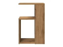 Mesa auxiliar de madera contrachapada roble artisan 36x30x56 cm