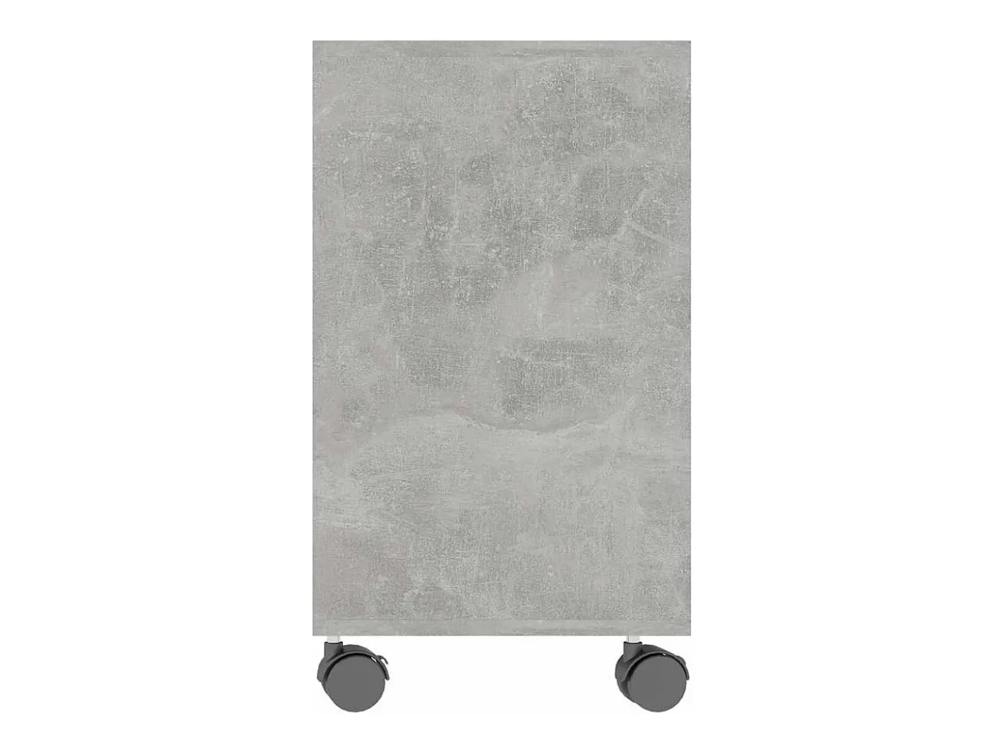 Mesa auxiliar de madera contrachapada gris hormigón 70x35x55 cm