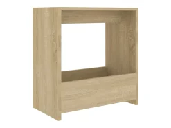 Mesa auxiliar de madera contrachapada roble Sonoma 50x26x50 cm