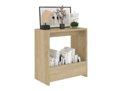 Mesa auxiliar de madera contrachapada roble Sonoma 50x26x50 cm