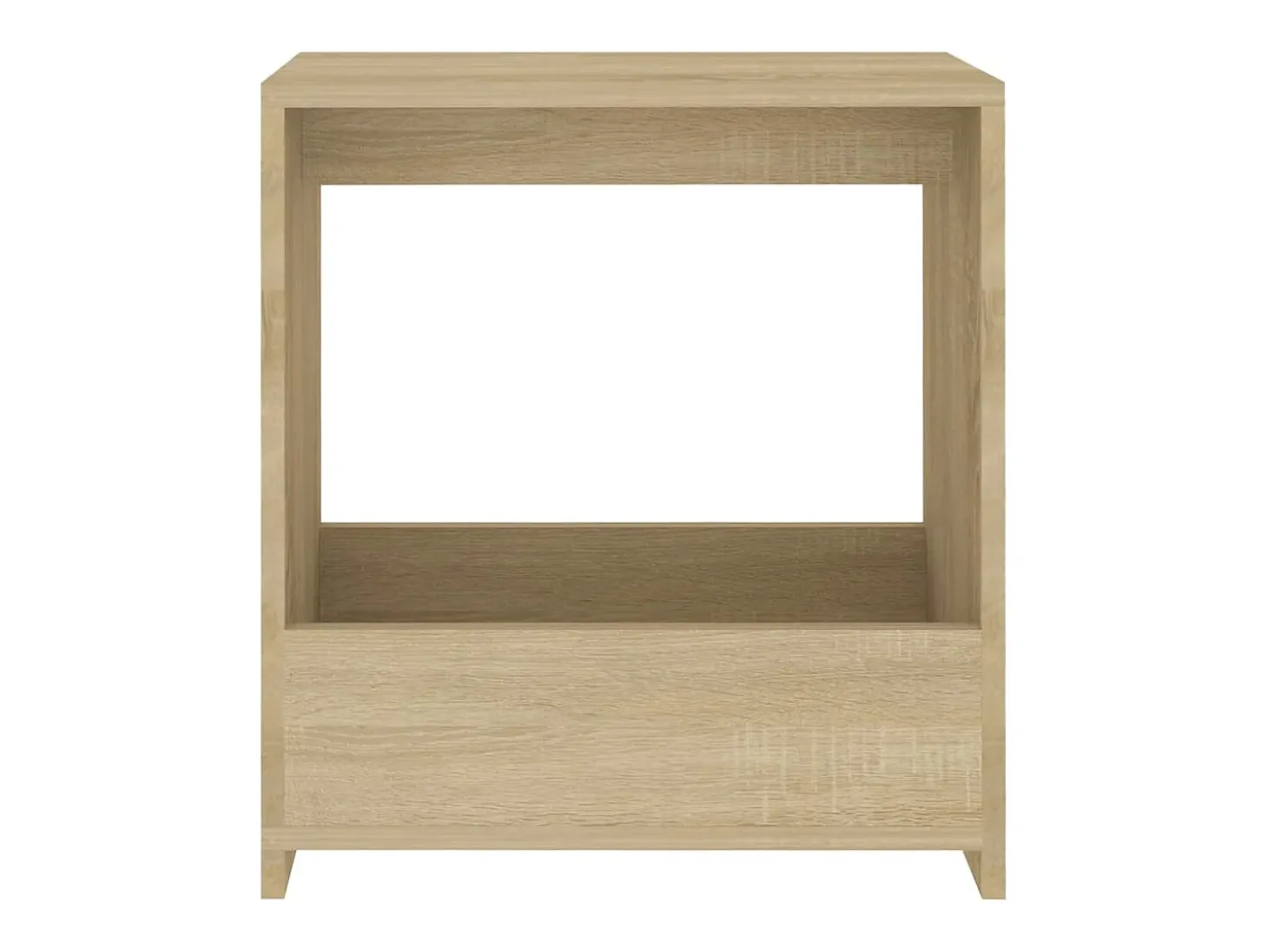 Mesa auxiliar de madera contrachapada roble Sonoma 50x26x50 cm