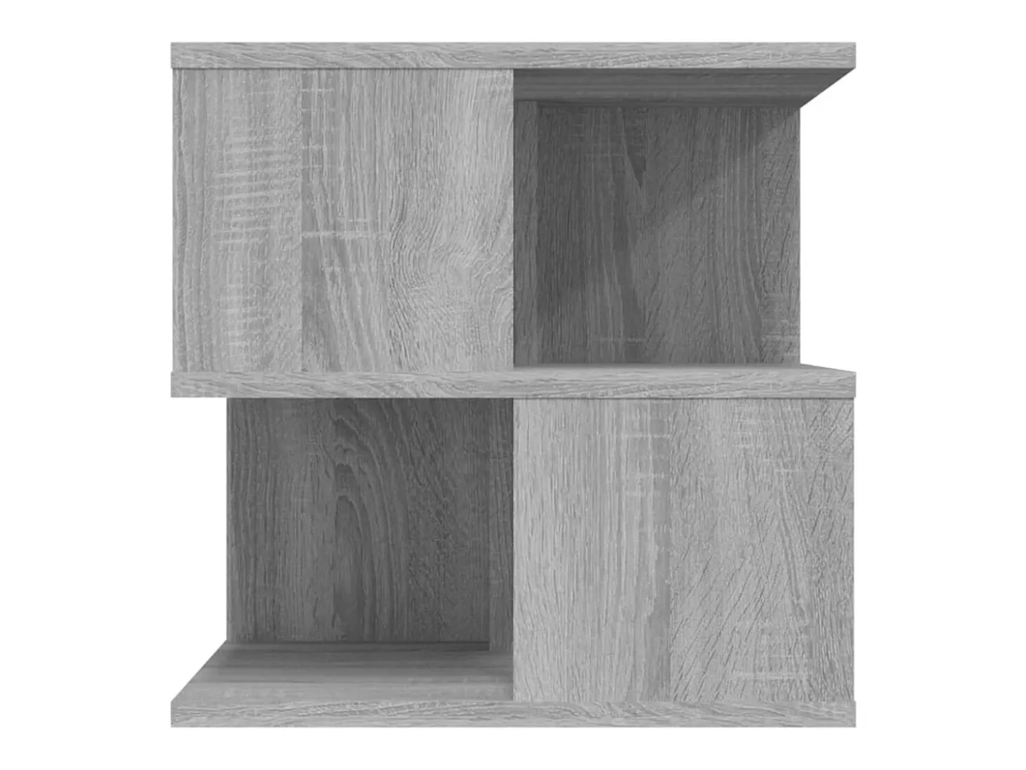 Mesa auxiliar de madera contrachapada gris Sonoma 40x40x40 cm