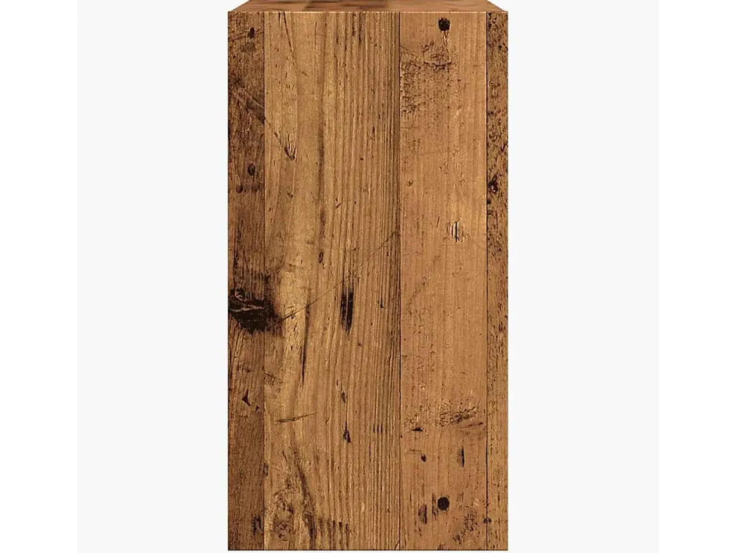 Mesa auxiliar de madera contrachapada envejecida 50x26x50 cm