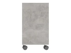 Mesa auxiliar de madera contrachapada gris hormigón 70x35x55 cm