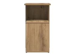 Mesa auxiliar de madera contrachapada roble artisan 36x30x56 cm