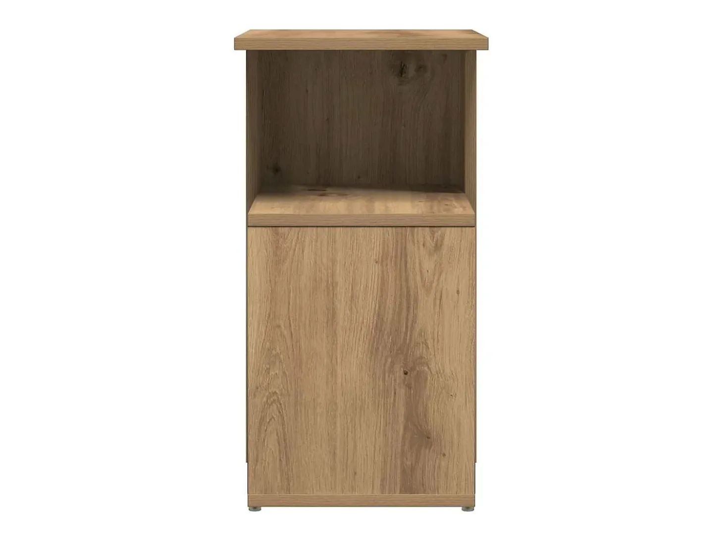 Mesa auxiliar de madera contrachapada roble artisan 36x30x56 cm