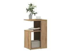 Mesa auxiliar de madera contrachapada roble artisan 36x30x56 cm