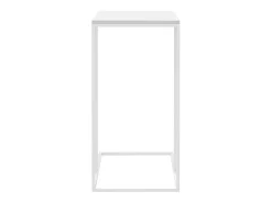 Mesa auxiliar de madera contrachapada blanco 40x30x59 cm ES981352