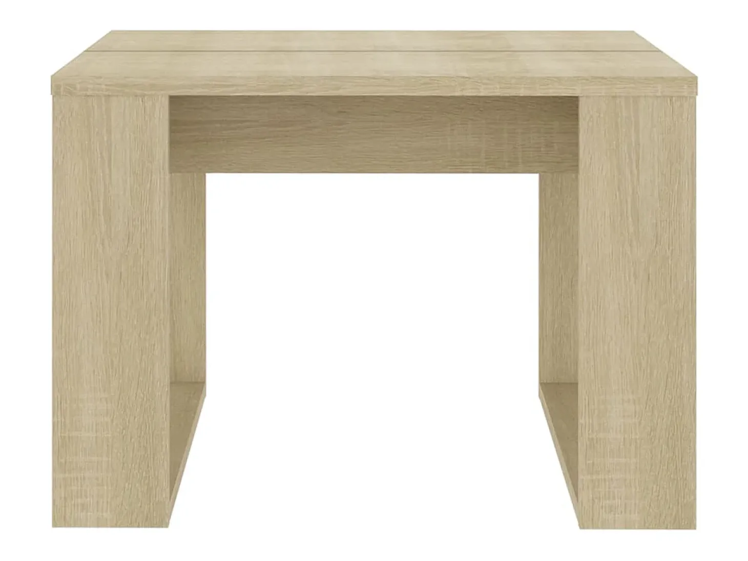 Mesa auxiliar de madera contrachapada roble Sonoma 50x50x35 cm
