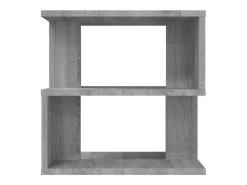 Mesa auxiliar de madera contrachapada gris Sonoma 40x40x40 cm