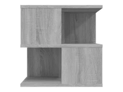 Mesa auxiliar de madera contrachapada gris Sonoma 40x40x40 cm