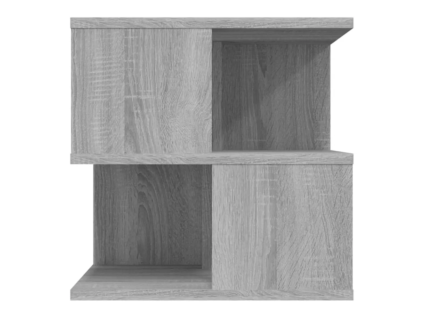 Mesa auxiliar de madera contrachapada gris Sonoma 40x40x40 cm
