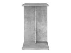 Mesa auxiliar de madera contrachapada gris hormigón 50x30x50 cm