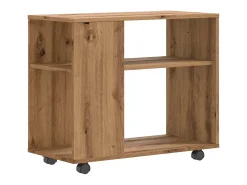 Mesa auxiliar de madera de ingeniería roble artisan 70x35x55 cm