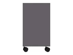 Mesa auxiliar de madera de ingeniería gris 70x35x55 cm