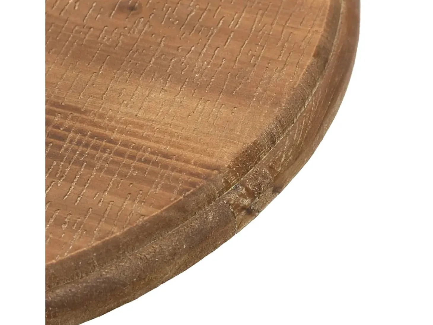 Mesa auxiliar de madera de abeto maciza marrón 40x64 cm
