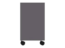 Mesa auxiliar de madera de ingeniería gris 70x35x55 cm