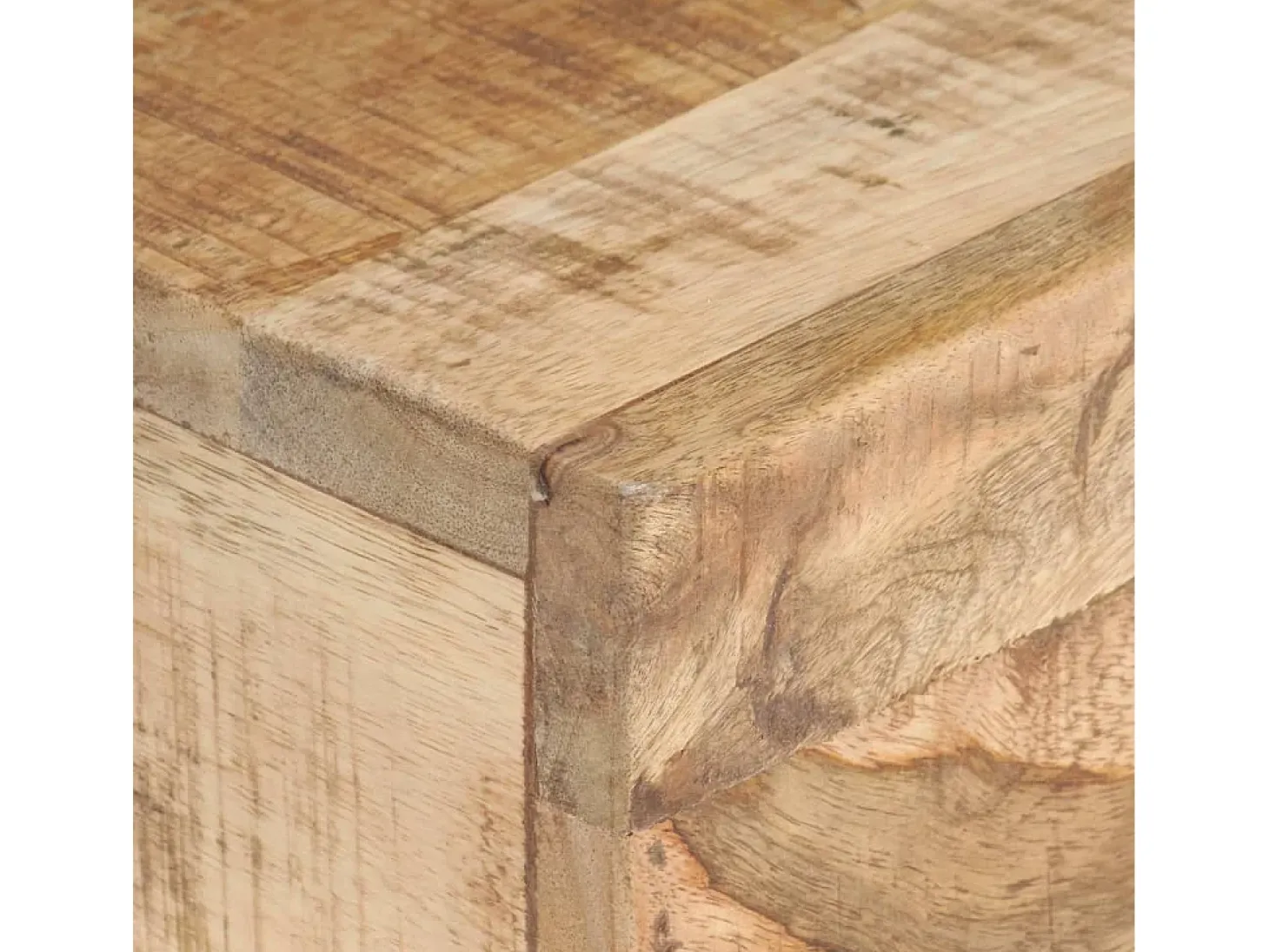 Mesa auxiliar de madera de mango maciza 40x30x50 cm
