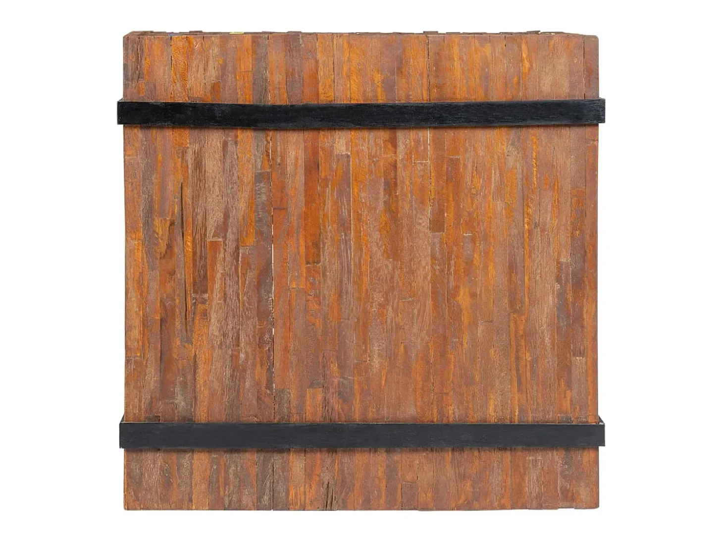 Mesa auxiliar de madera de teca 60x60x38 cm