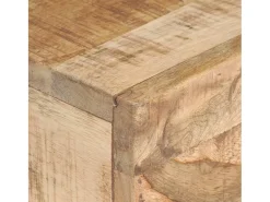 Mesa auxiliar de madera de mango maciza 40x30x50 cm