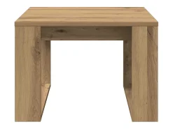 Mesa auxiliar de madera de ingeniería roble artisan 50x50x35 cm