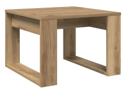 Mesa auxiliar de madera de ingeniería roble artisan 50x50x35 cm