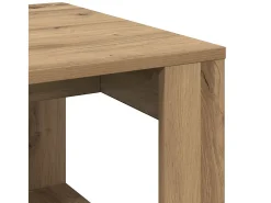 Mesa auxiliar de madera de ingeniería roble artisan 50x50x35 cm