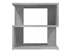 Mesa auxiliar de madera ingeniería gris hormigón 40x40x40 cm