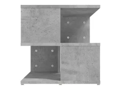 Mesa auxiliar de madera ingeniería gris hormigón 40x40x40 cm