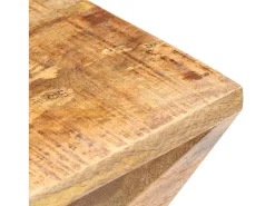 Mesa auxiliar de madera maciza de mango 35x35x55 cm ES679168