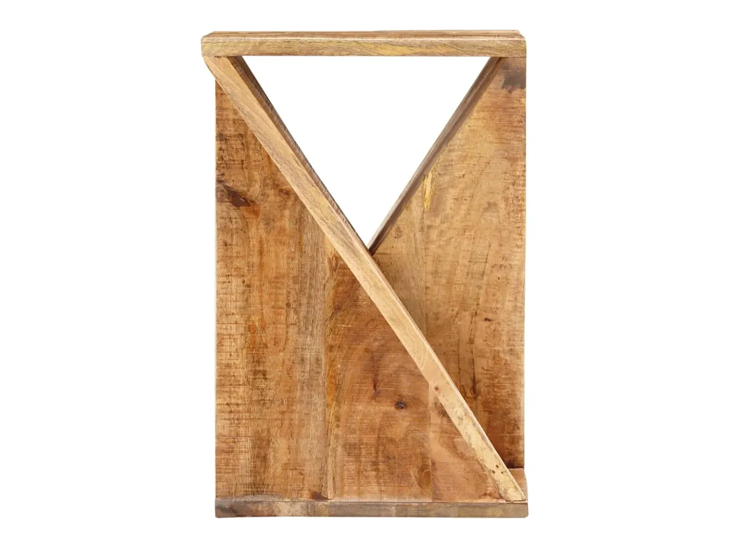 Mesa auxiliar de madera maciza de mango 35x35x55 cm ES679168