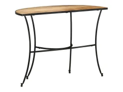 Mesa auxiliar de madera maciza de mango 110x40x77 cm
