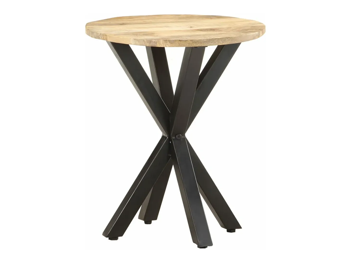 Mesa auxiliar de madera maciza de mango 48x48x56 cm