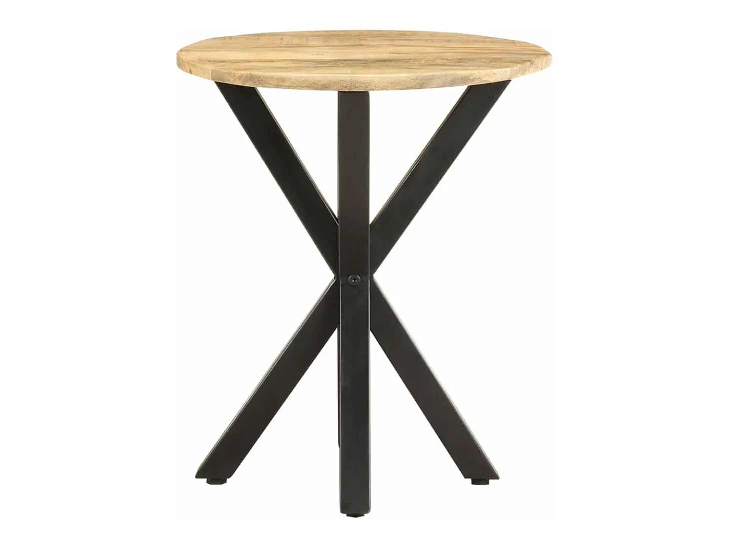 Mesa auxiliar de madera maciza de mango 48x48x56 cm