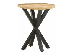Mesa auxiliar de madera maciza de mango 48x48x56 cm