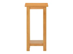 Mesa auxiliar de madera maciza de roble 27x24x55 cm