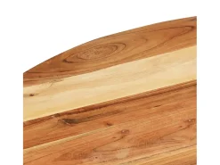 Mesa auxiliar de madera maciza de acacia 68x68x56 cm