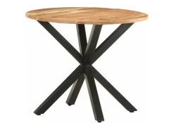 Mesa auxiliar de madera maciza de acacia 68x68x56 cm