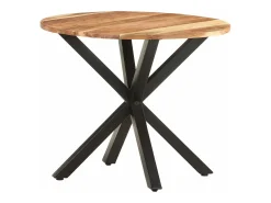 Mesa auxiliar de madera maciza de acacia 68x68x56 cm