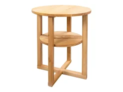 Mesa auxiliar de madera maciza de roble 40x50 cm