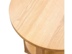 Mesa auxiliar de madera maciza de roble 40x50 cm