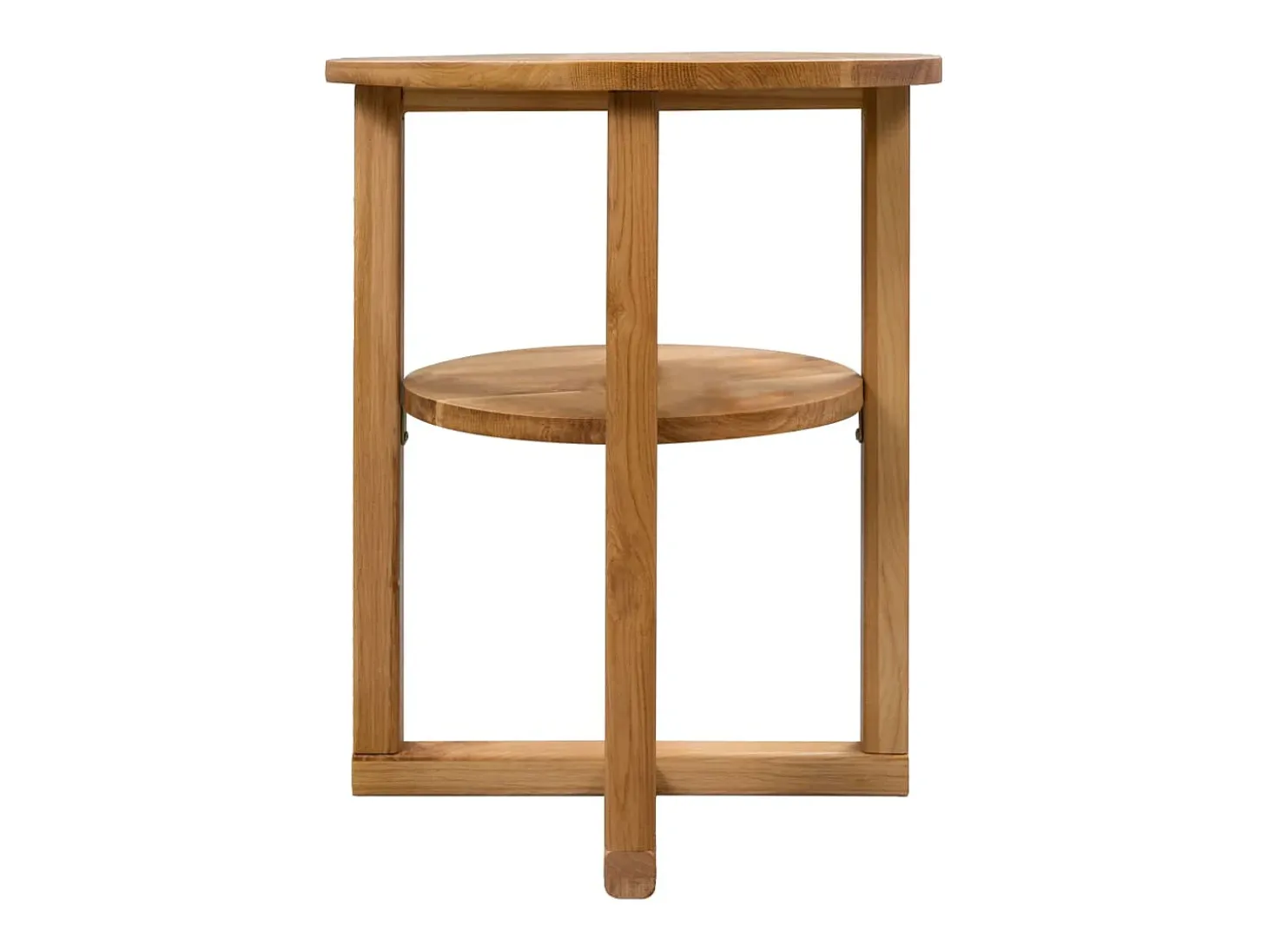 Mesa auxiliar de madera maciza de roble 40x50 cm