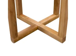 Mesa auxiliar de madera maciza de roble 40x50 cm