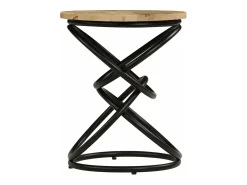 Mesa auxiliar de madera maciza de mango 40x50 cm