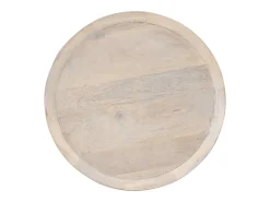 Mesa auxiliar de madera maciza de mango Ø60x75 cm