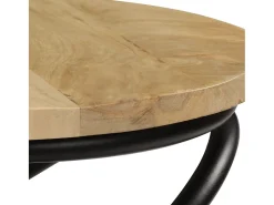 Mesa auxiliar de madera maciza de mango 40x50 cm