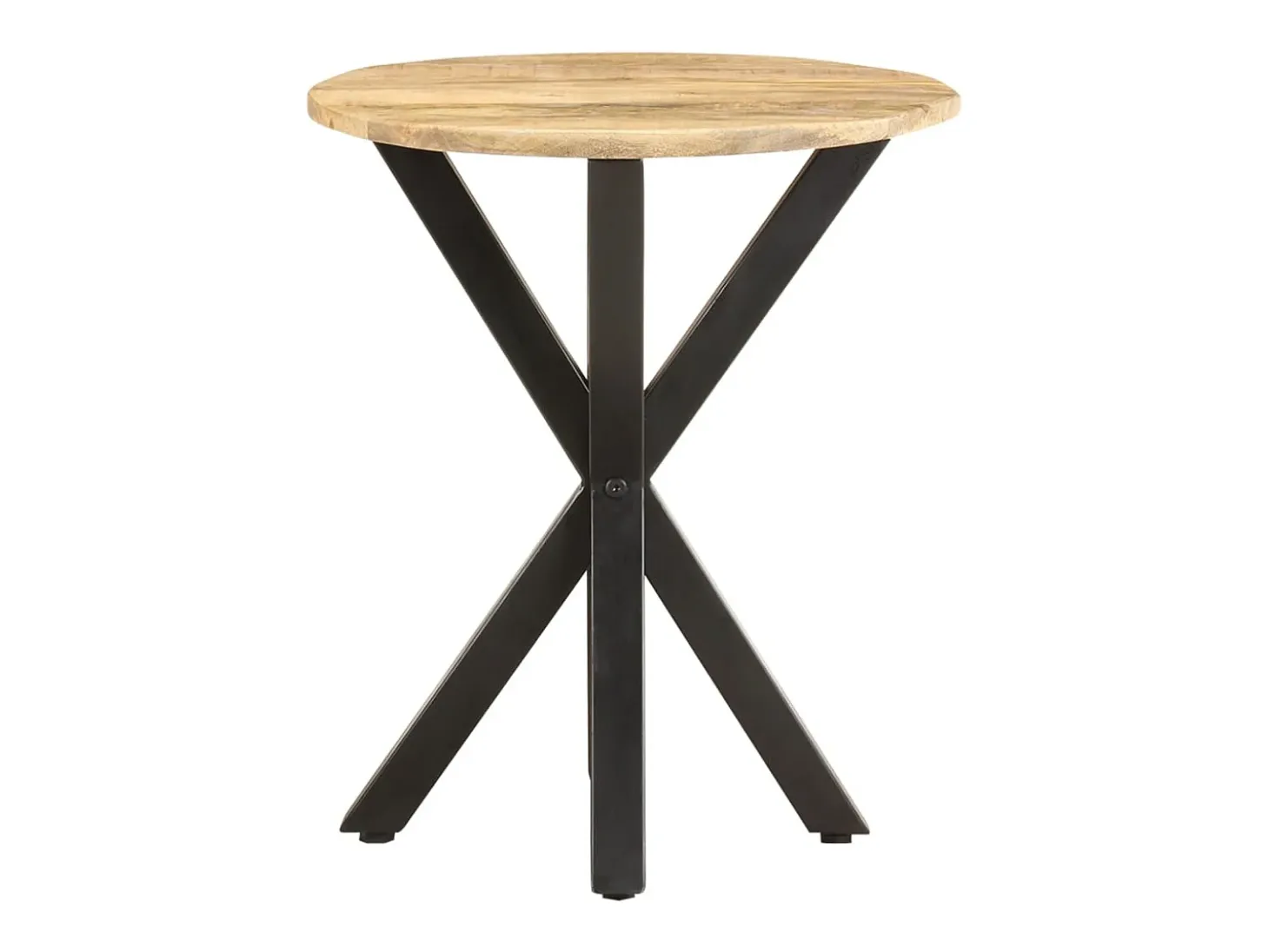 Mesa auxiliar de madera maciza de mango 48x48x56 cm ES576385